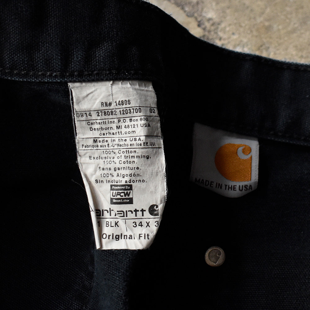 Carhartt ブラック！ ダブルニー ダック ペインターパンツ USA製