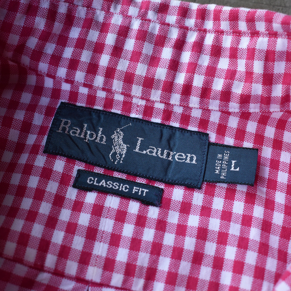 Ralph Lauren/ラルフ ローレン “CLASSIC FIT” ギンガムチェック ボタンダウンシャツ　230517