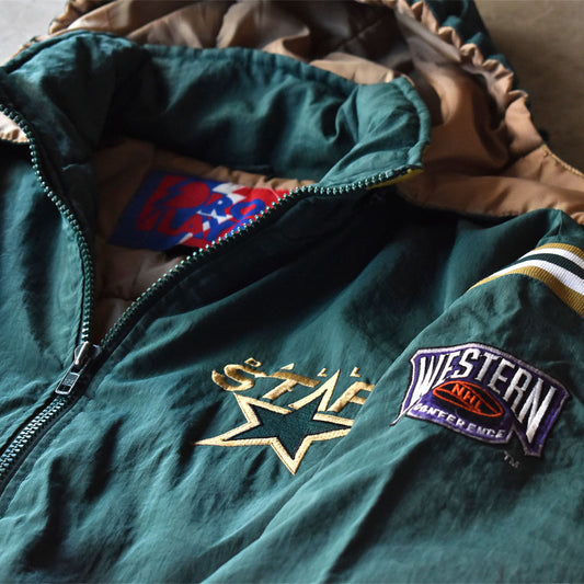 90’s PRO PLAYER by Daniel Young “NHL Dallas Stars” 中綿入り ナイロンジャケット 240123