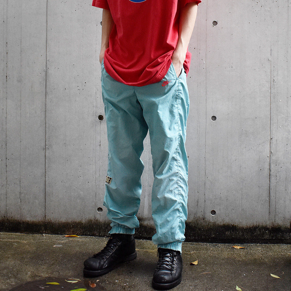 90's 銀タグ NIKE ナイロンパンツ ティファニーブルー×パープル！ 250425H