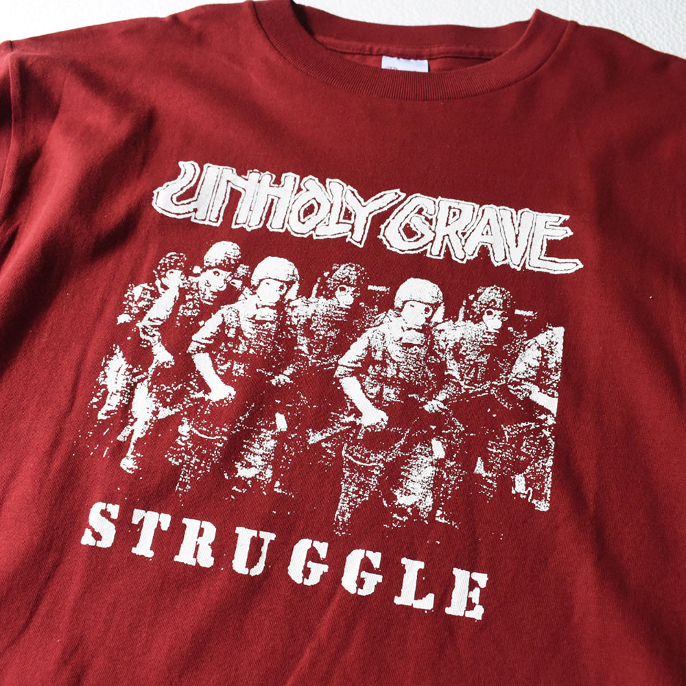 デッドストック！ UNHOLY GRAVE "STRUGGLE" Tシャツ 250926