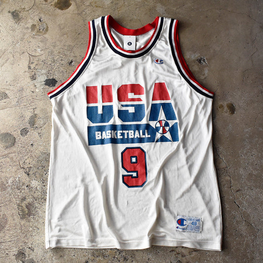 90's Champion USAドリームチーム！ “Michael Jordan” ゲームシャツ USA製 240428H