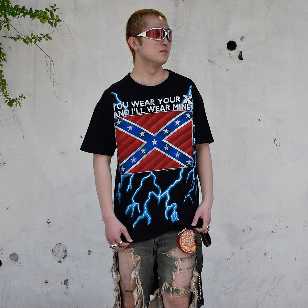 90’s AMERICAN THUNDER "YOU WEAR YOUR X AND I'LL WEAR MINE！" Tシャツ 250505H