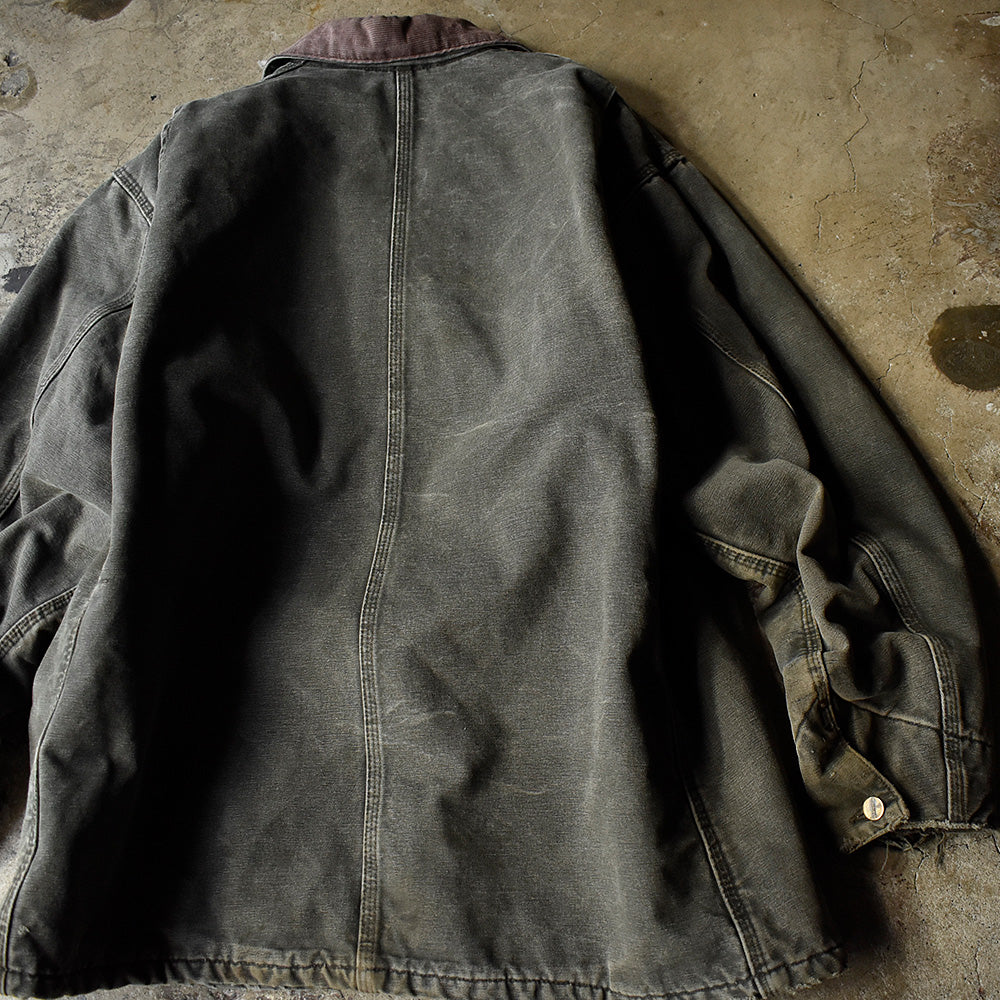 Y2K ダメージ！ Carhartt ダック チョアコート ブランケットライナー USA製 231229H