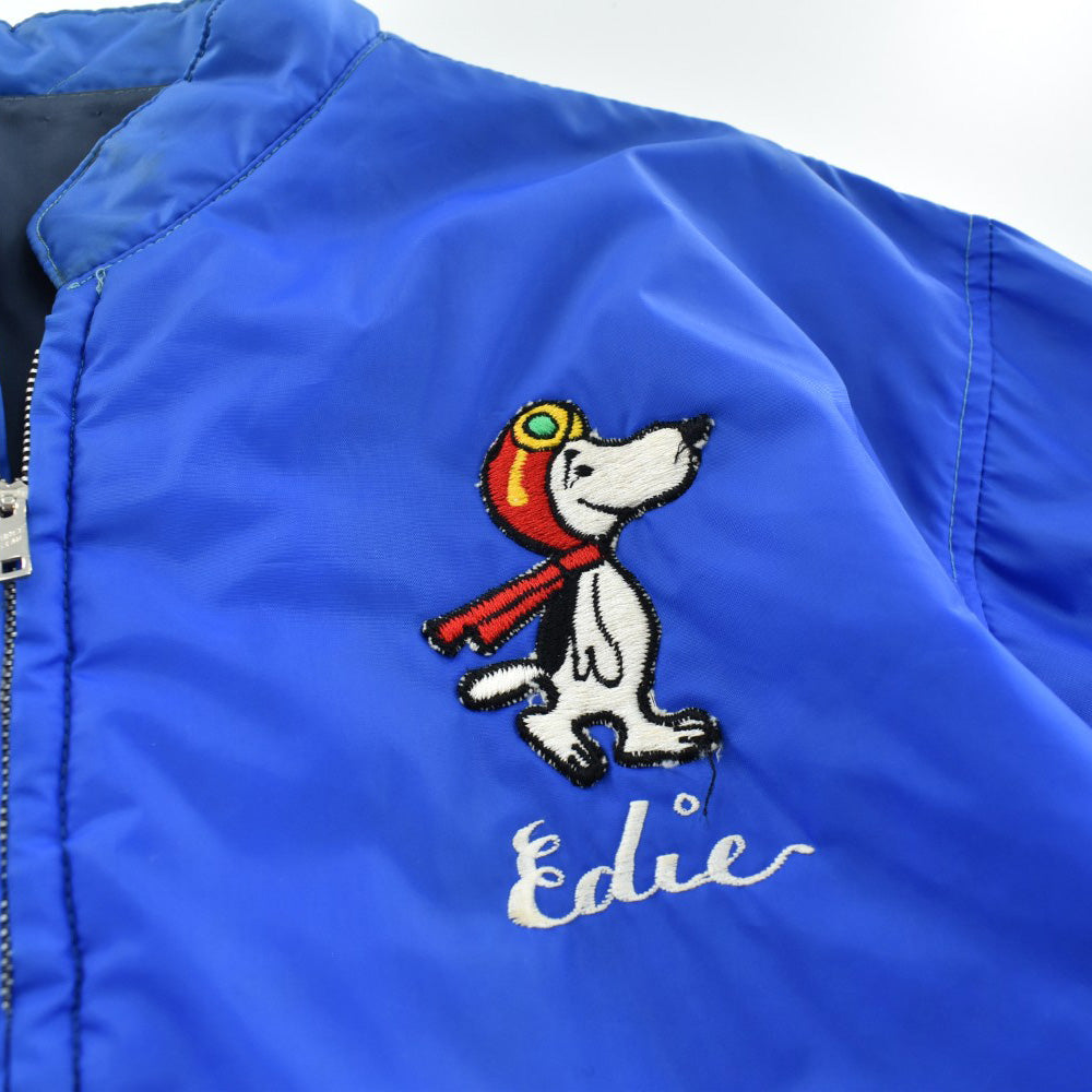 70's Snoopy Flying Ace スヌーピー刺繍 ナイロンジャケット 261002H