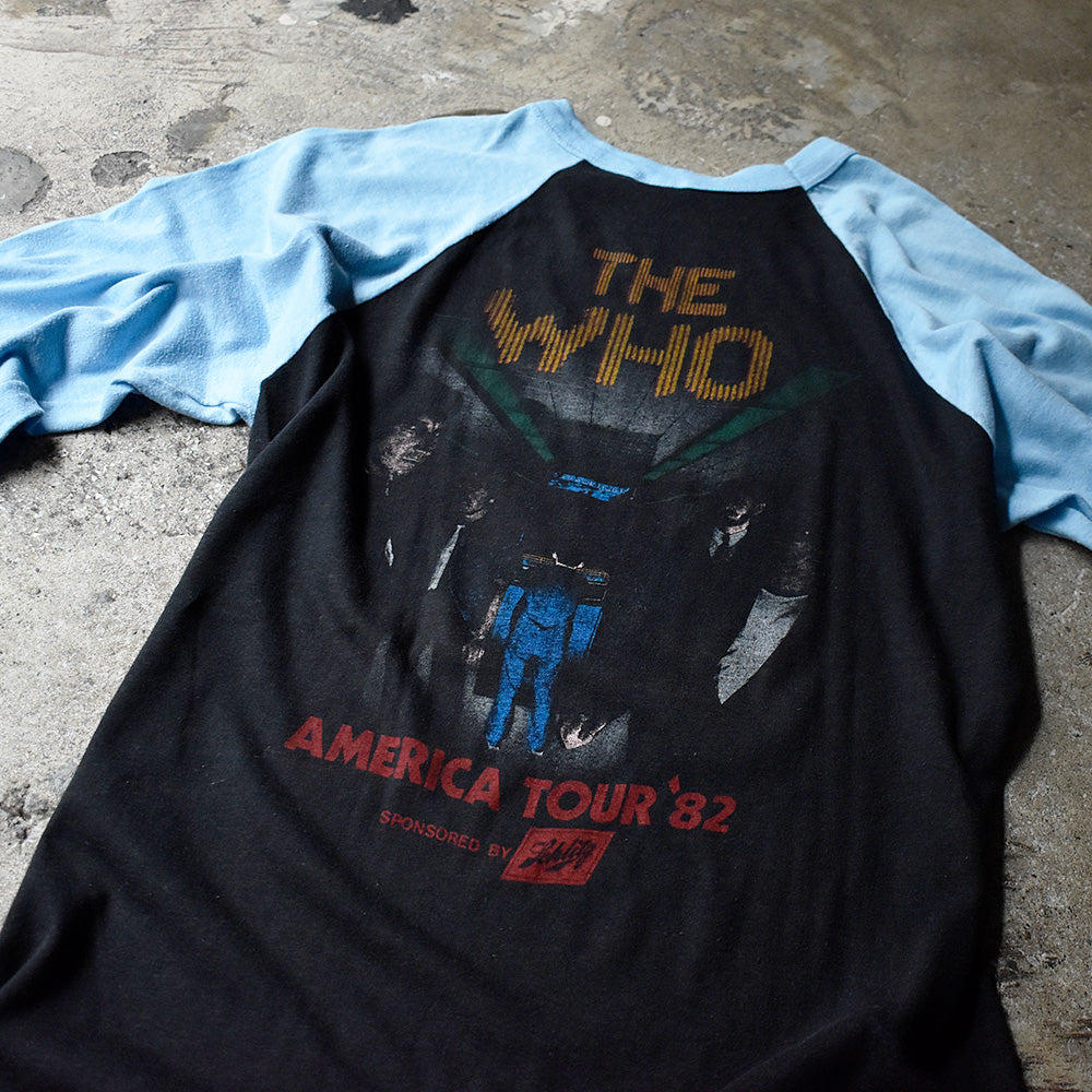 80's The Who “It's Hard” America Tour '82 ラグランスリーブTシャツ 240516H