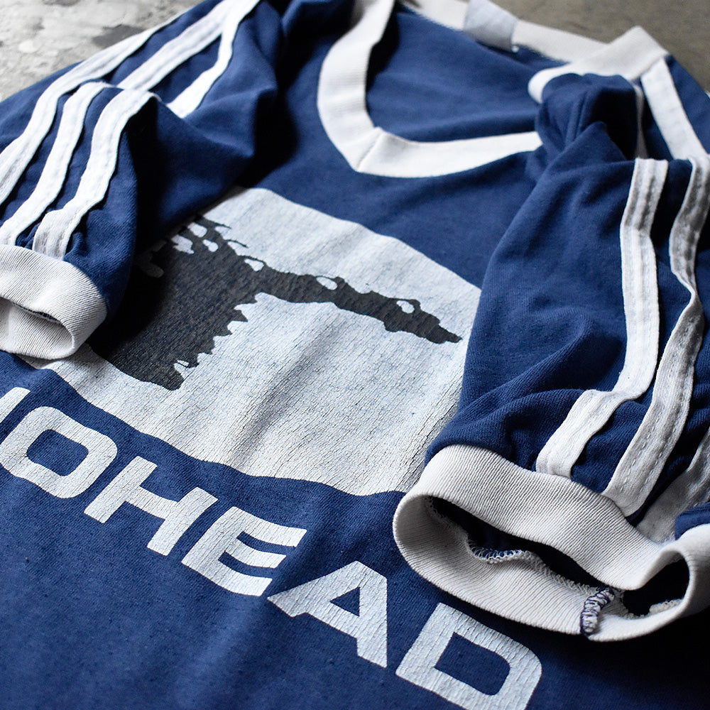 90's RADIOHEAD “r” VネックリンガーTシャツ 240531H