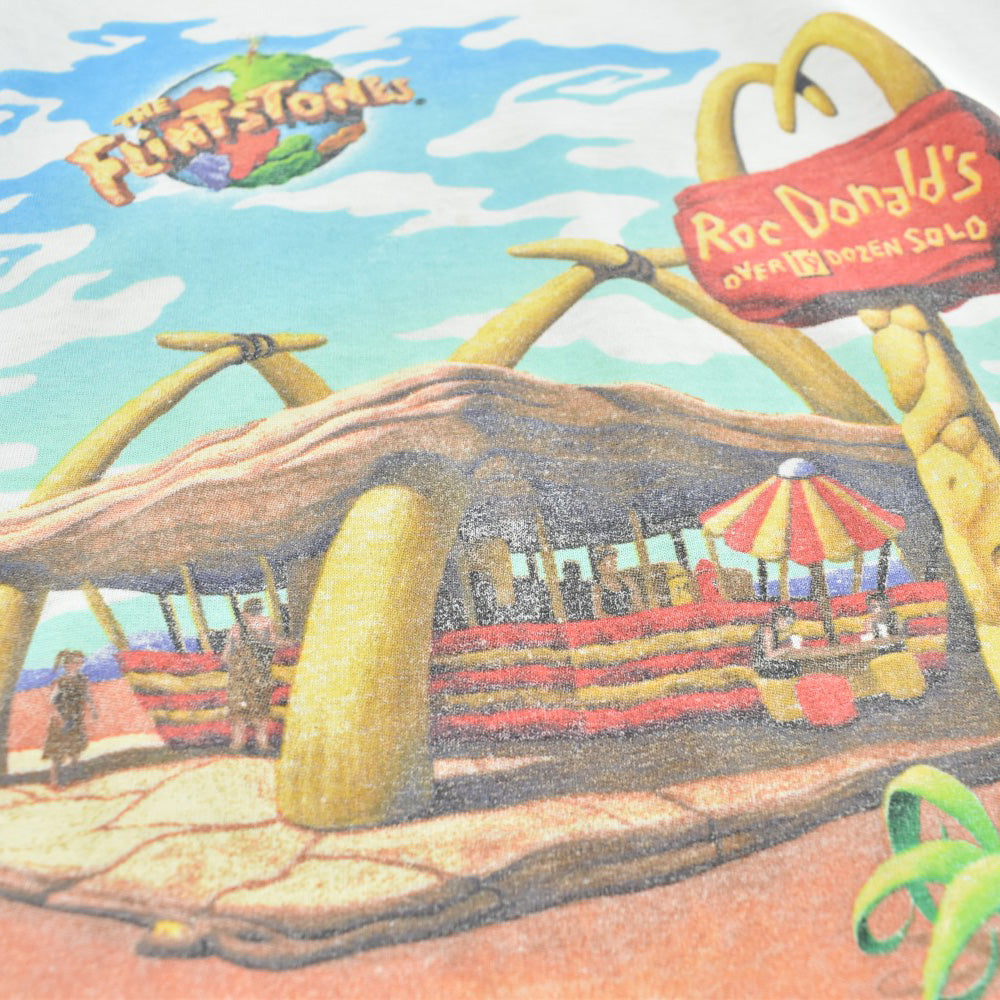 90's THE FLINTSTONES × McDonald's "RocDonald's" ムービーTシャツ USA製 260807H