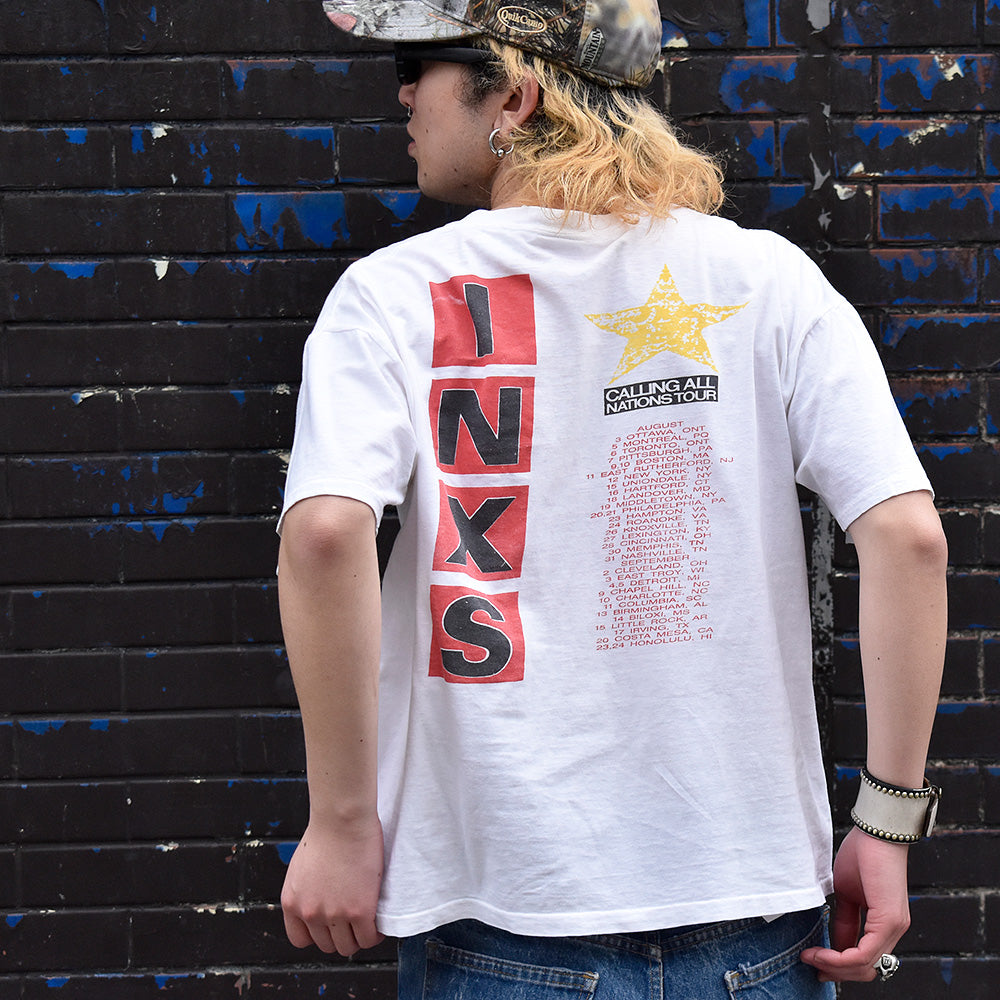 80's INXS “Calling All Nations” Tour Tシャツ 240319H