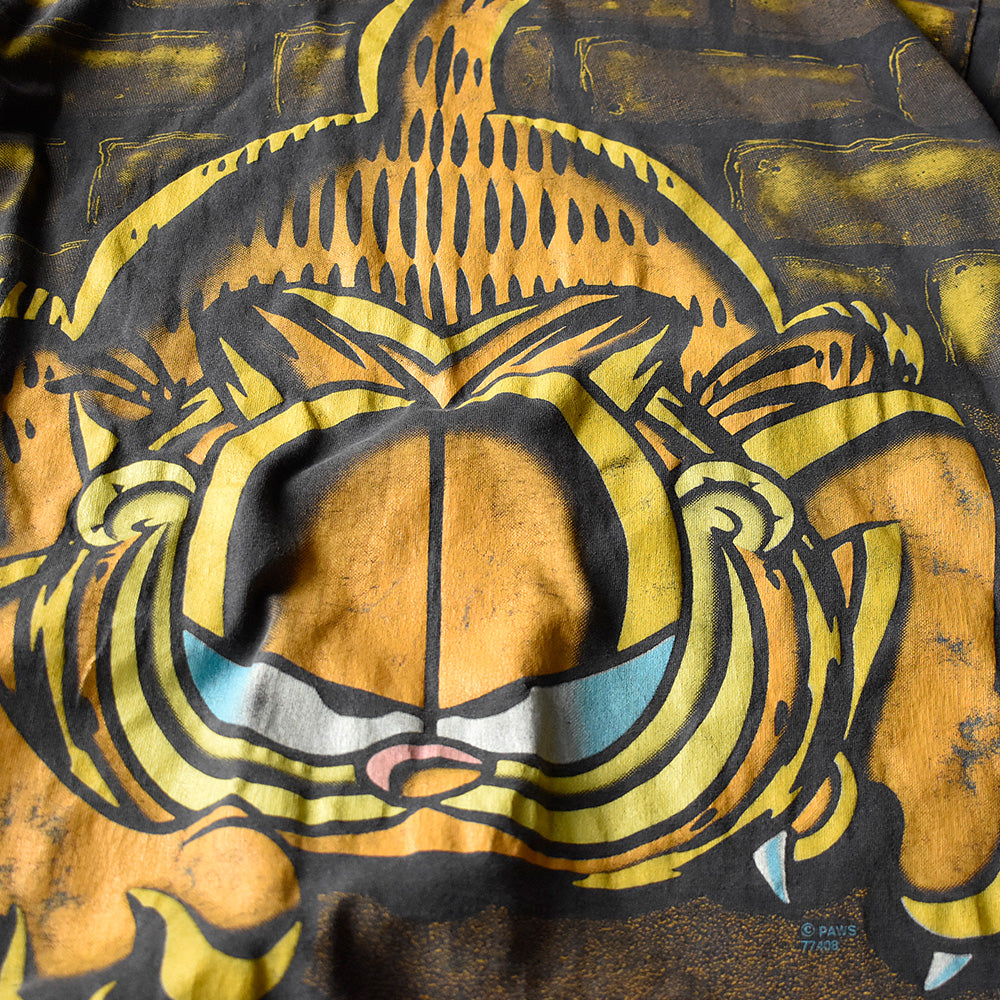 90's AOP！ “Garfield“ Tシャツ USA製 240916H
