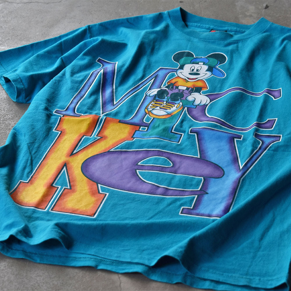 【希少】USA製 ディズニー ミッキー Tシャツ シングルステッチ  90s