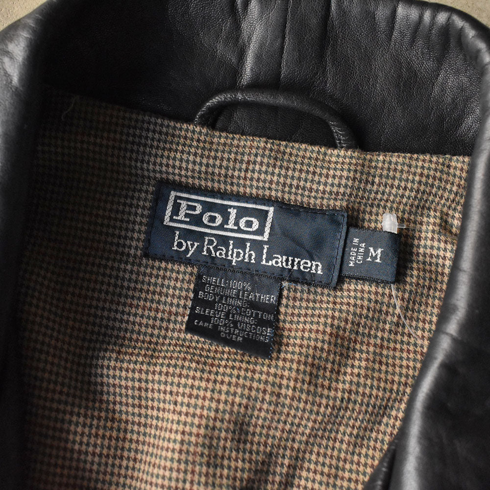 90's Polo Ralph Lauren スイングトップ レザージャケット 240507