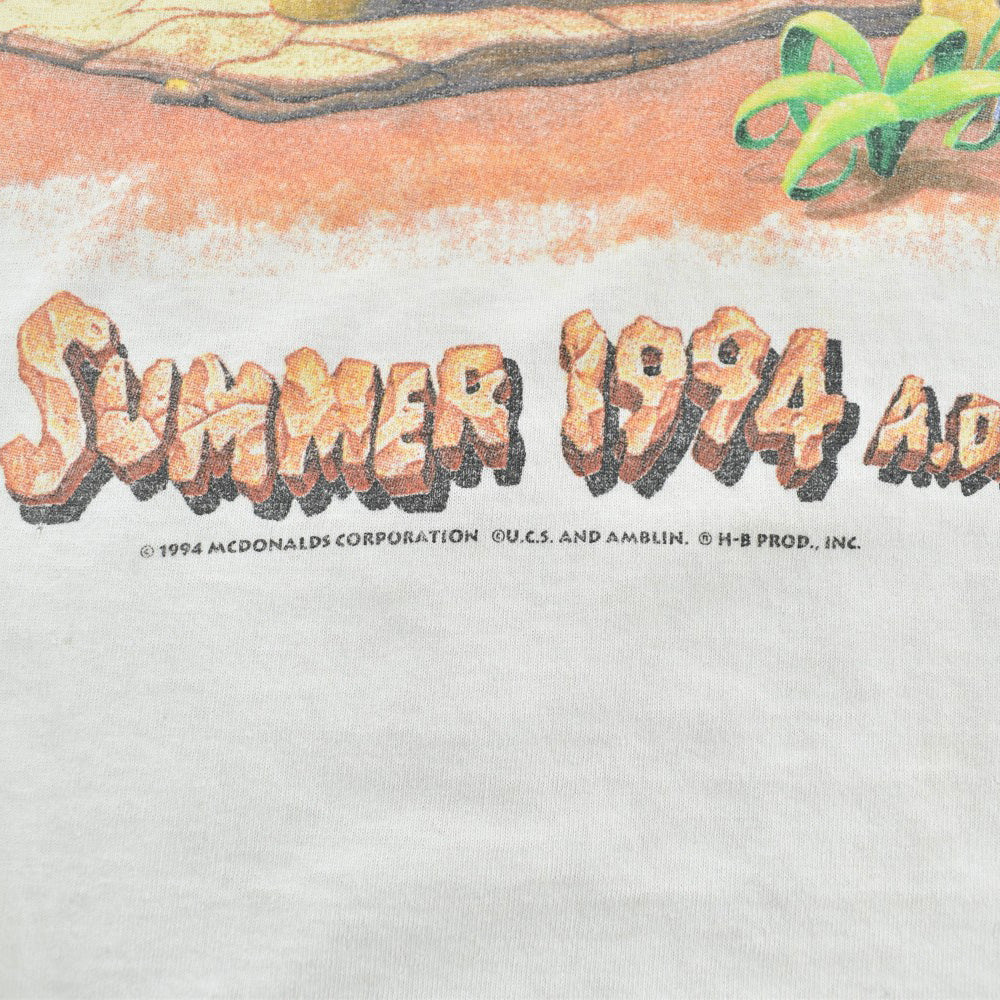 90's THE FLINTSTONES × McDonald's "RocDonald's" ムービーTシャツ USA製 260807H