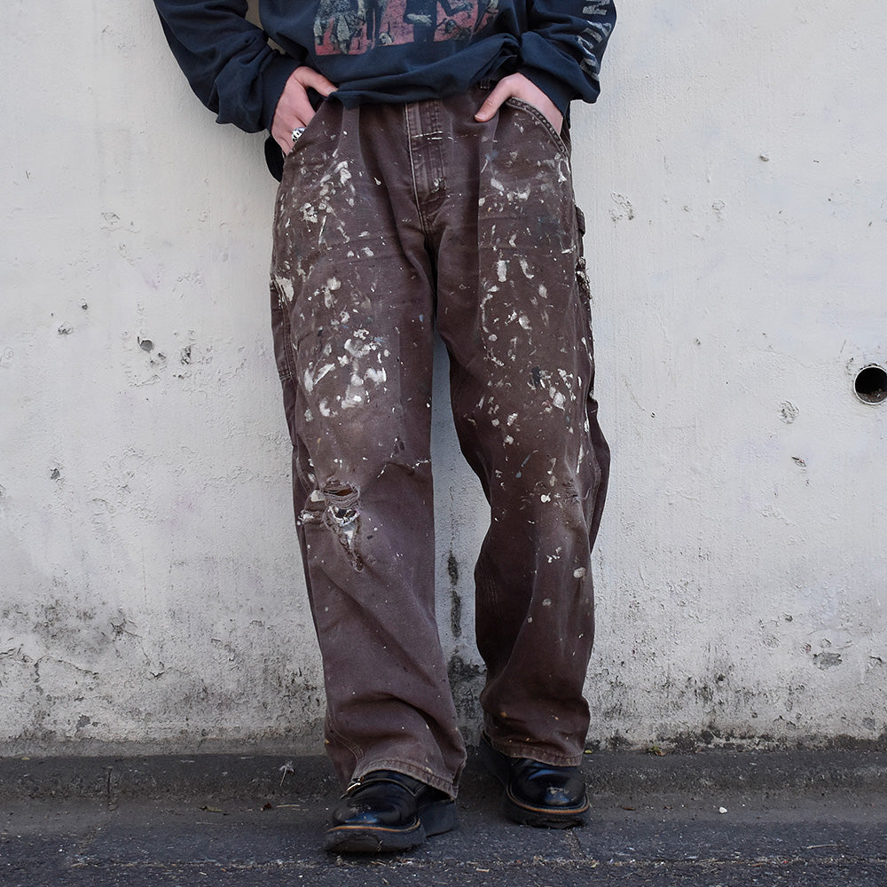 ダメージ！ペンキ！ Carhartt グランジ ダックペインターパンツ 240114H