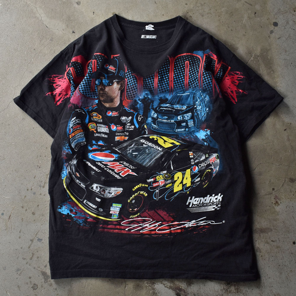 Y2K　NASCAR “Jeff Gordon/ジェフ・ゴードン #24” AOP！ レーシング Tシャツ 　230429