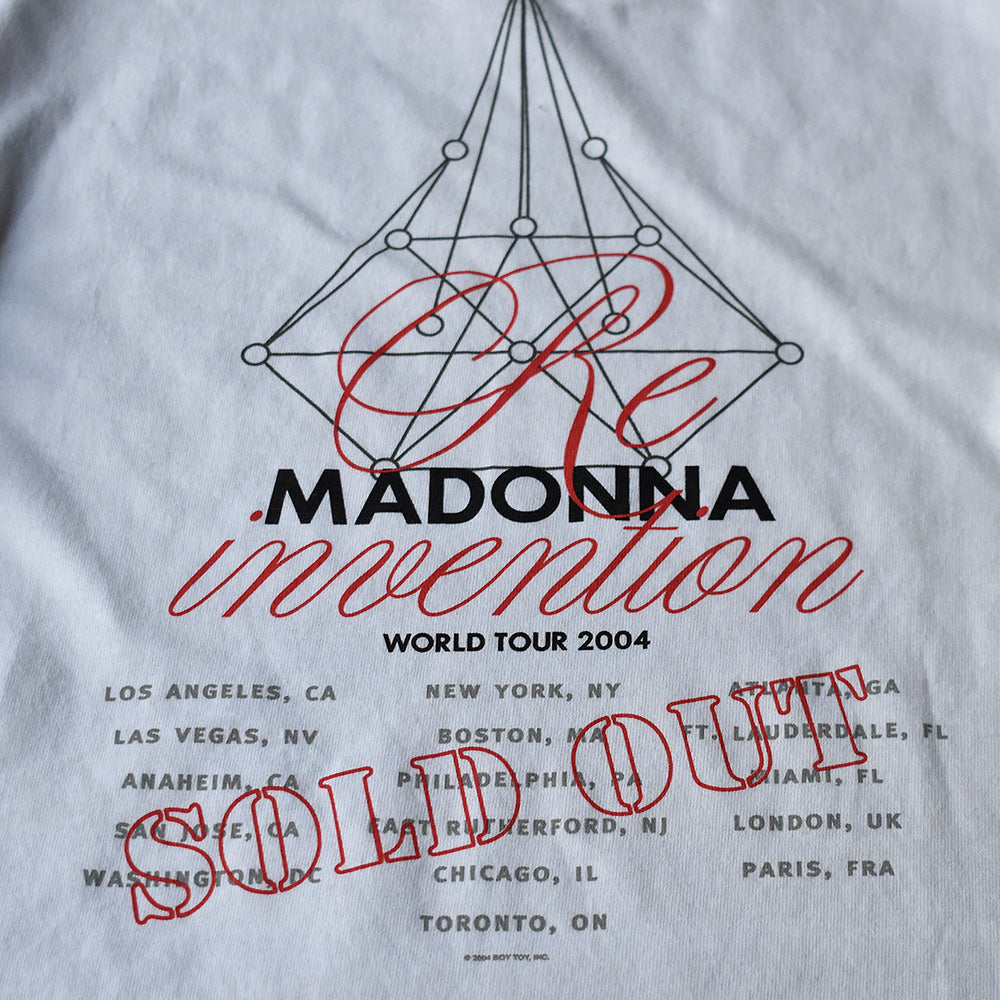 Y2K デッドストック！ Madonna “Re-Invention“ World Tour Tシャツ 250621H