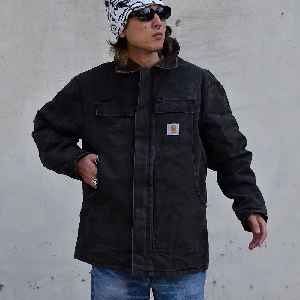 90’s Carhartt トラディショナルコート キルティングライナー USA製 231103H