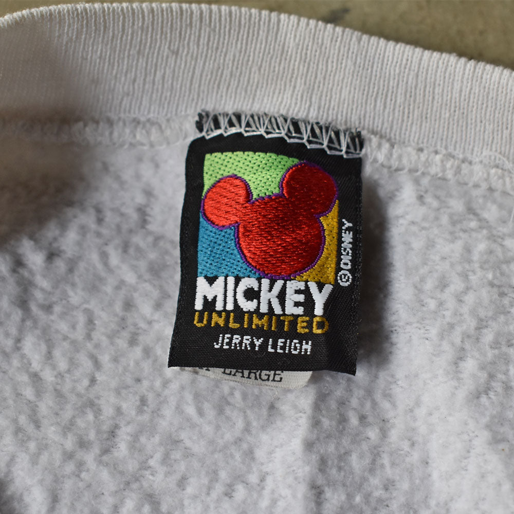 90’s Disney “Mickey&Minnie” スウェット USA製 240331