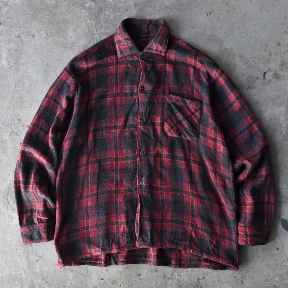 60’s Euro Vintage ウールチェックシャツ  251128H