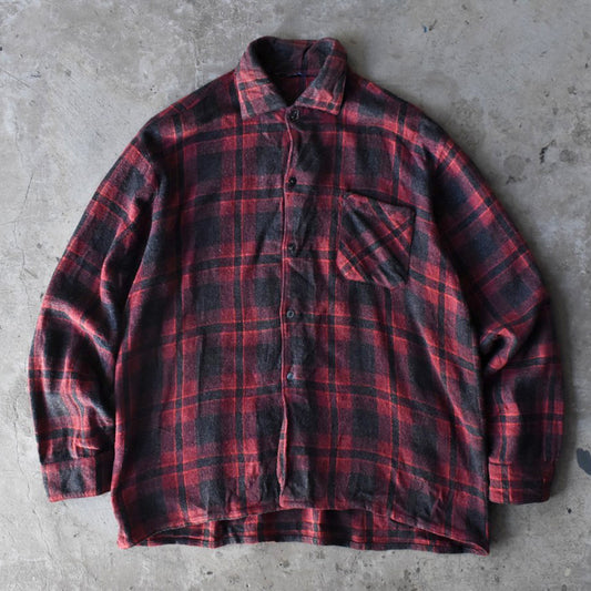 60’s Euro Vintage ウールチェックシャツ  251128H