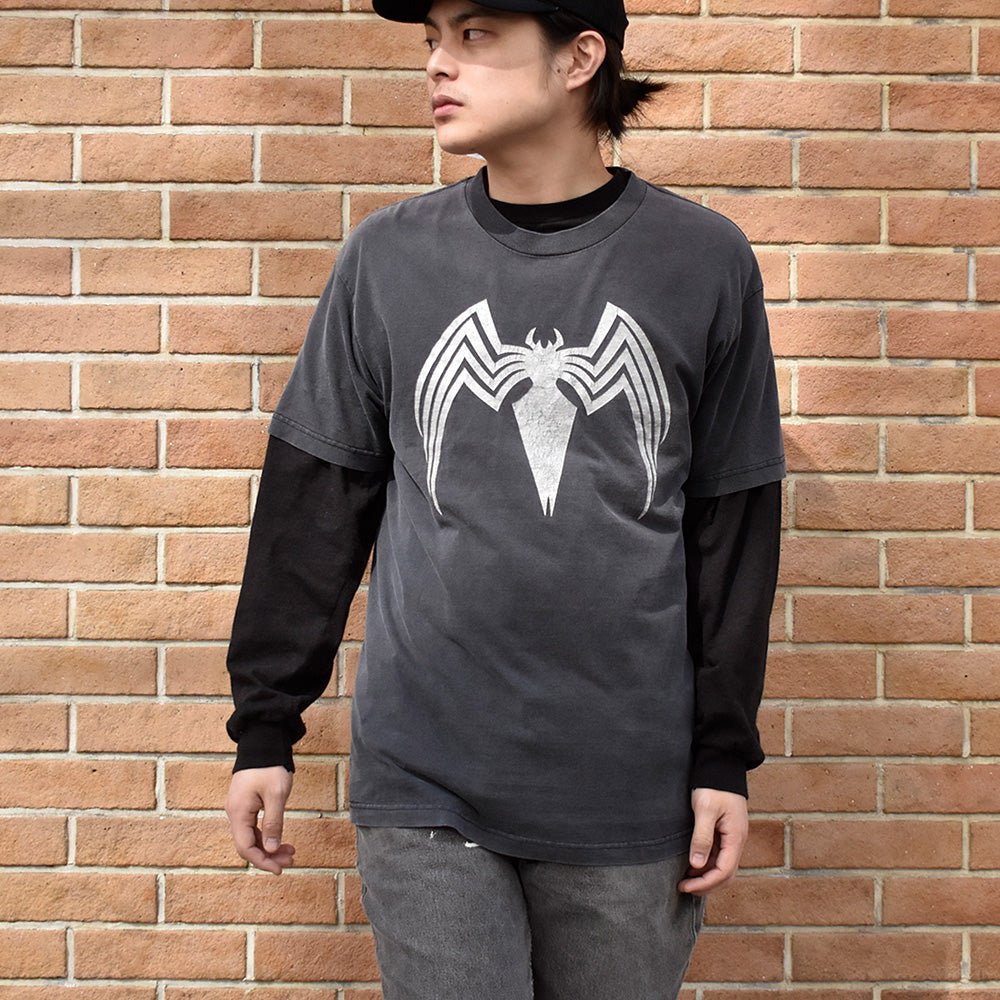 Y2K Spider-Man 3 “Venom” movie Tシャツ 240303H