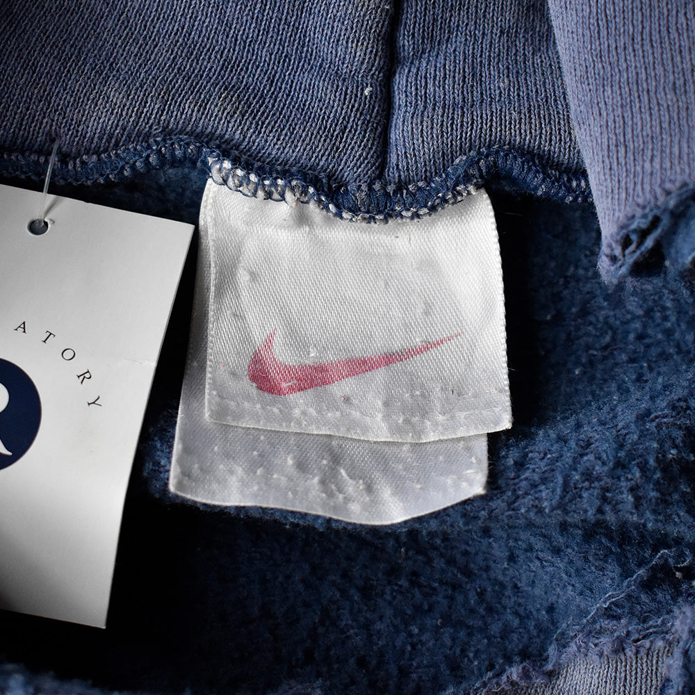 90's ボロ！ NIKE center swoosh logo刺繍 カットオフパーカー 240927H
