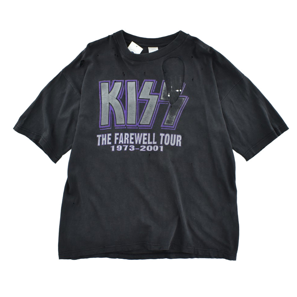 Y2K KISS “THE FAREWELL TOUR 1973–2001” BORO ロックTシャツ 260424H