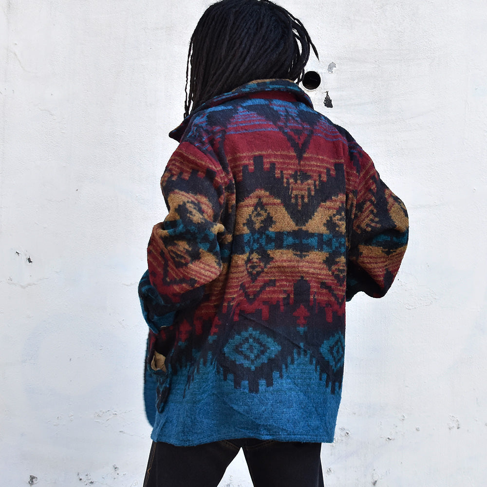 90's Woolrich ネイティブ柄 ウールジャケット USA製 231125H