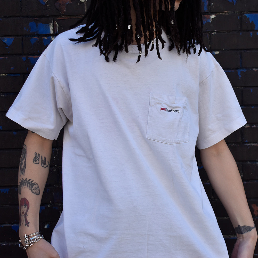 90's Marlboro "cow boy" Pocket Tシャツ 231205H
