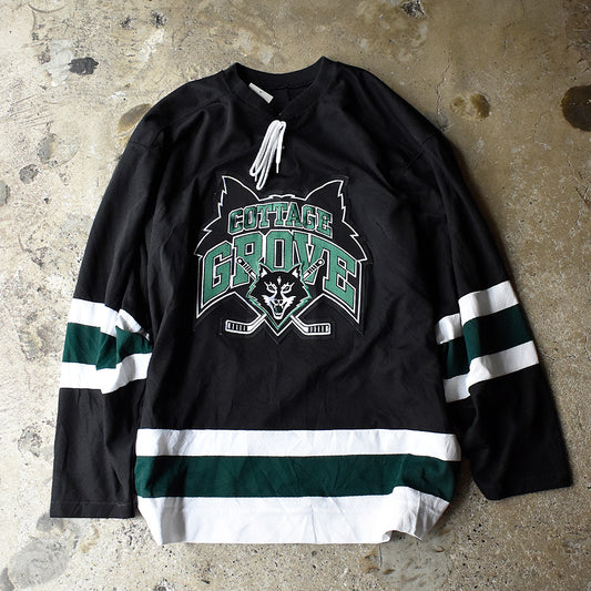 Y2K “COTTAGE GROVE WOLFPACK“ ホッケーシャツ 250708H