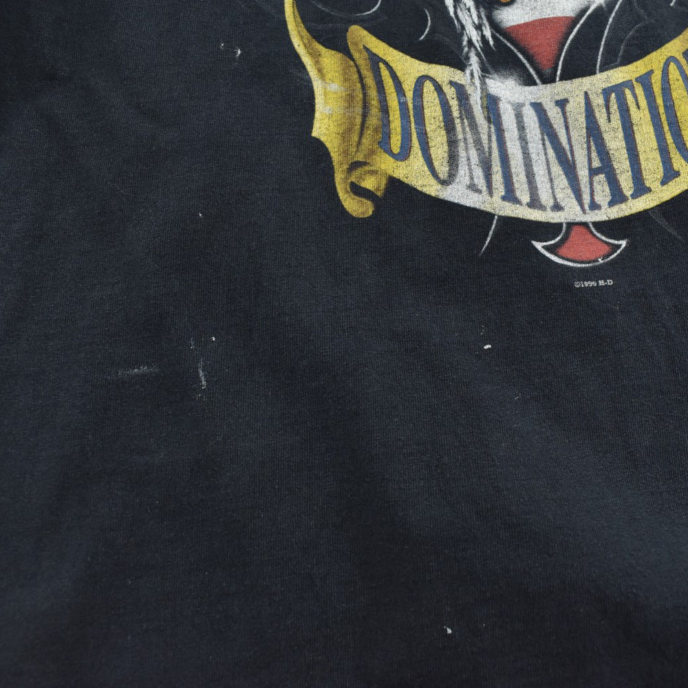 90's HARLEY-DAVIDSON "DOMINATION" イーグル ハーレーT USA製 260818H