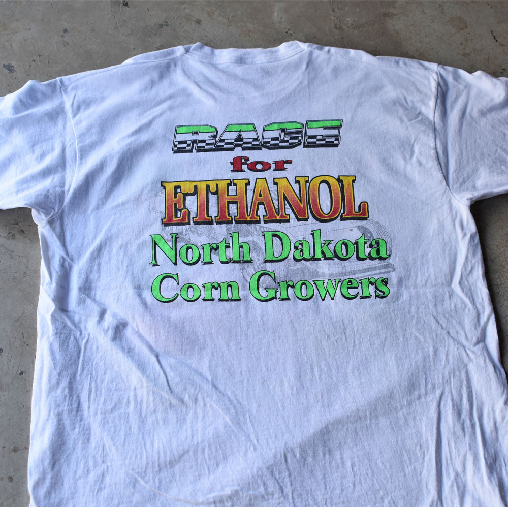 90’s “RACE FOR ETHANOL” 両面プリント レーシング Tシャツ USA製 240617