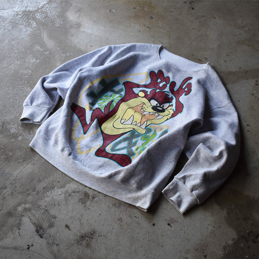 90's Looney Tunes/ルーニー・テューンズ ”TAZ” スウェット 230425