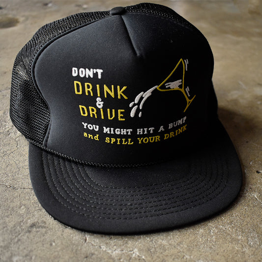 90's “Don't Drink & Drive” メッシュ キャップ デッドストック 250730H