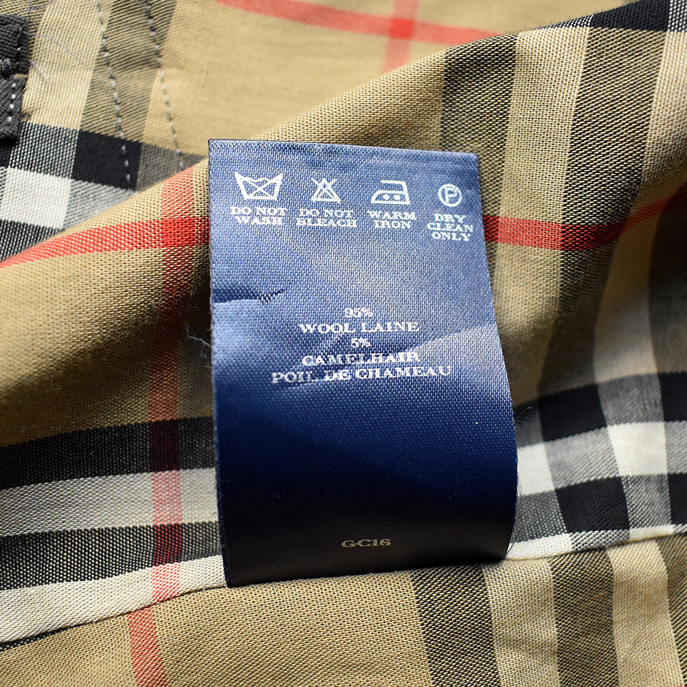90's～ Burberry London キャメルヘア トレンチコート 240119