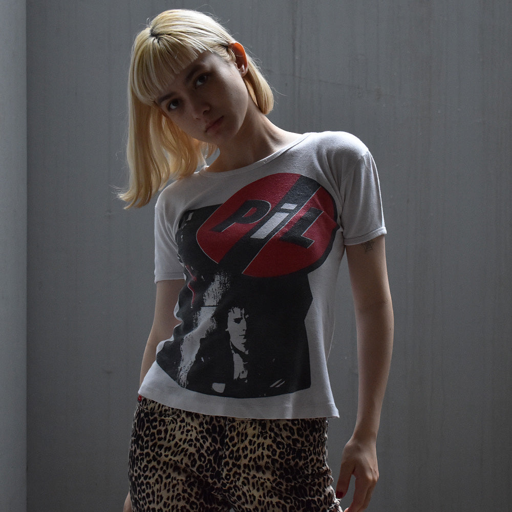 80's　Public Image Ltd/P.I.L./パブリック・イメージ・リミテッド Tee　Euro製　 "Couleurshirt掲載" 230611H