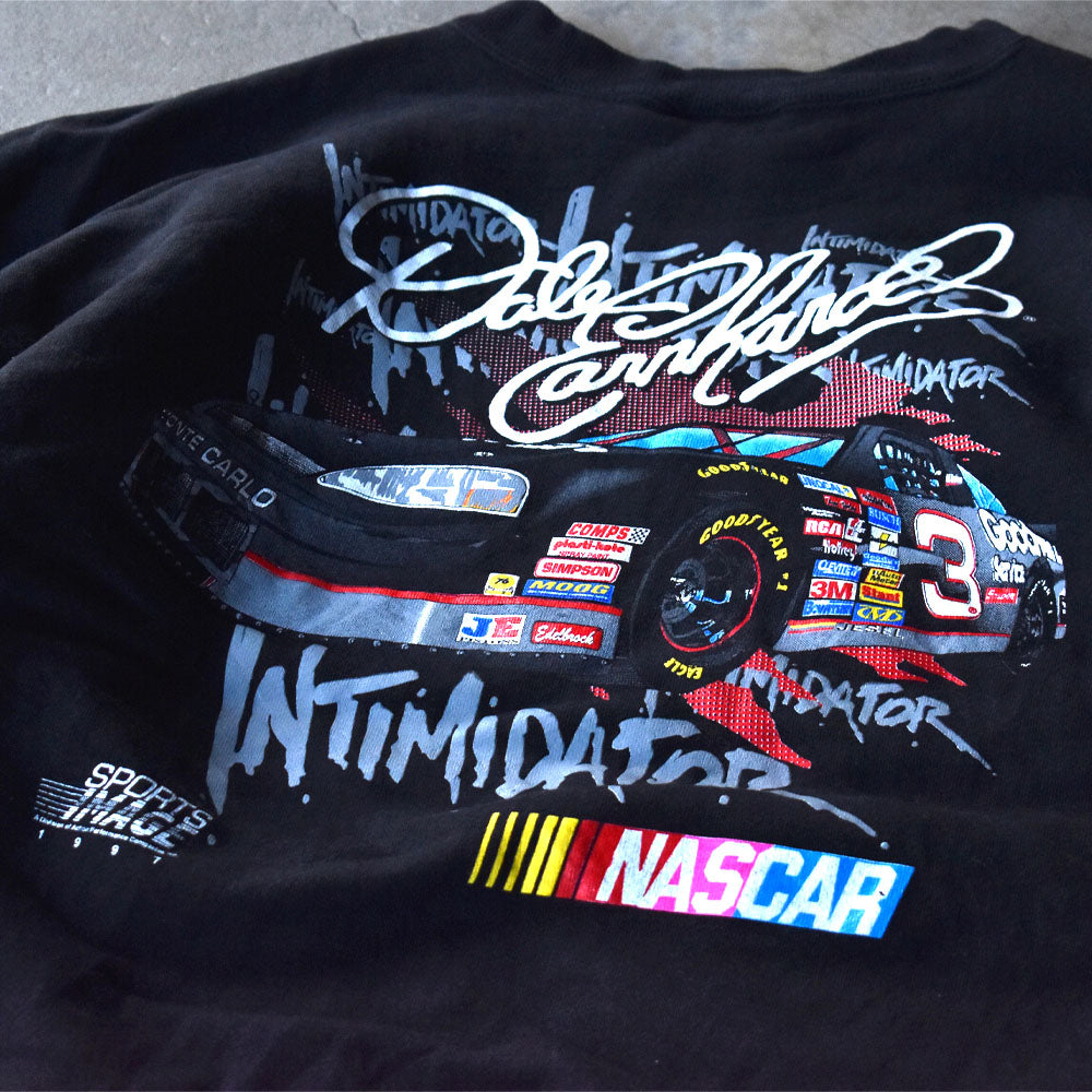 90’s NASCER “Dale Earnhardt #3” 両面プリント レーシングスウェット 240101