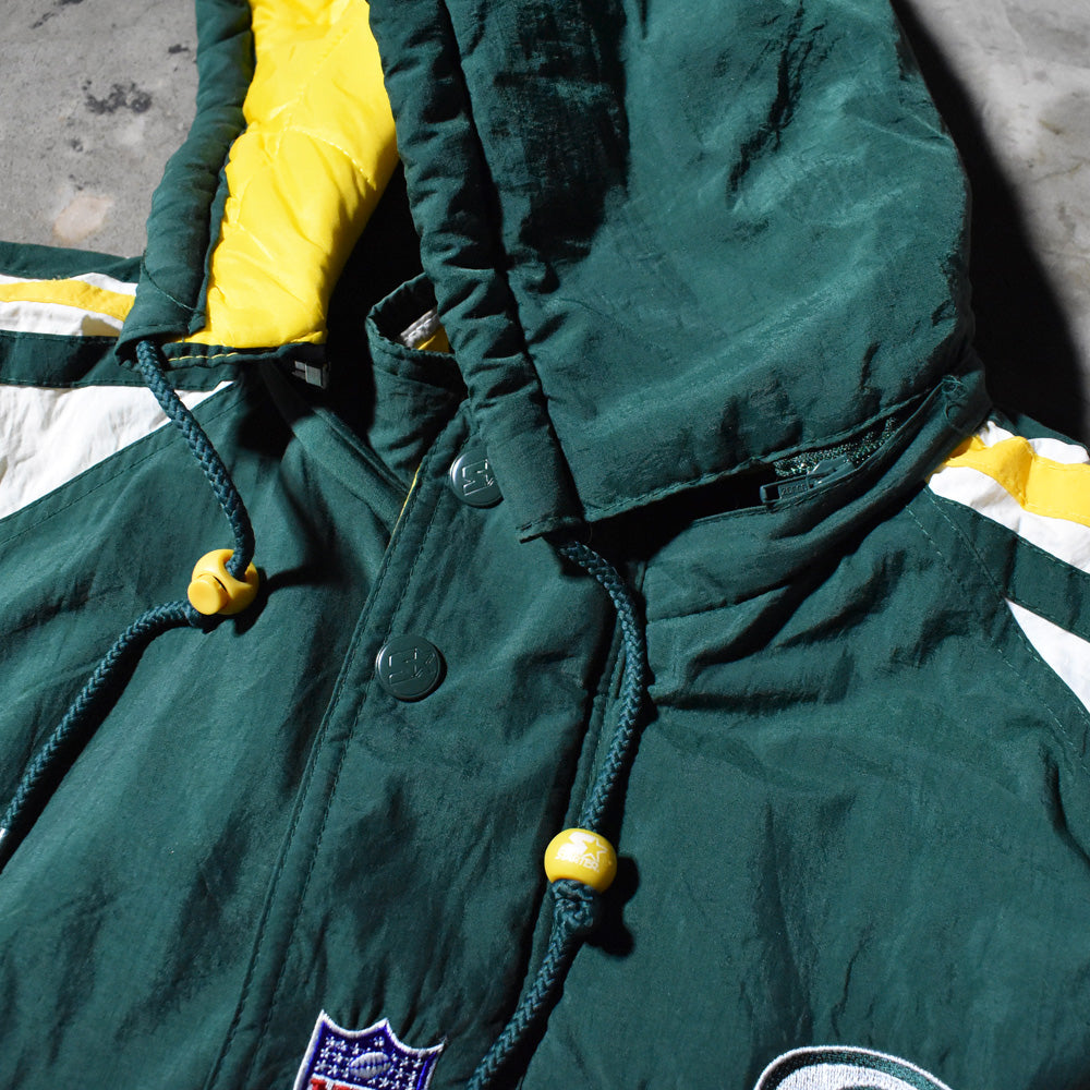 90-00s STARTER "NFL Green Bay Packers" 中綿入り ナイロンジャケット 240227