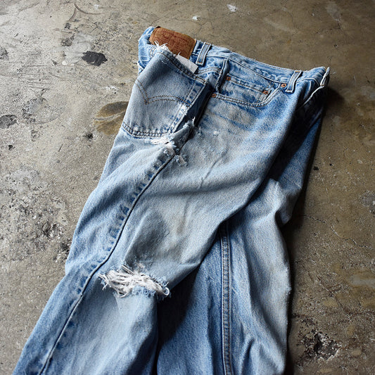 Y2K ダメージ! Levi's 517 ブーツカット デニムパンツ USA製 250723H