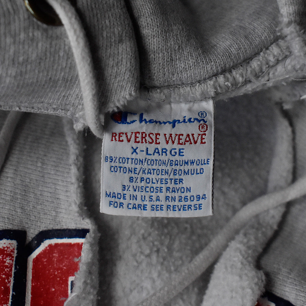 90's　Champion/チャンピオン　"niversity of Wisconsin Stout"　カットオフ！RWパーカー　USA製　230829H