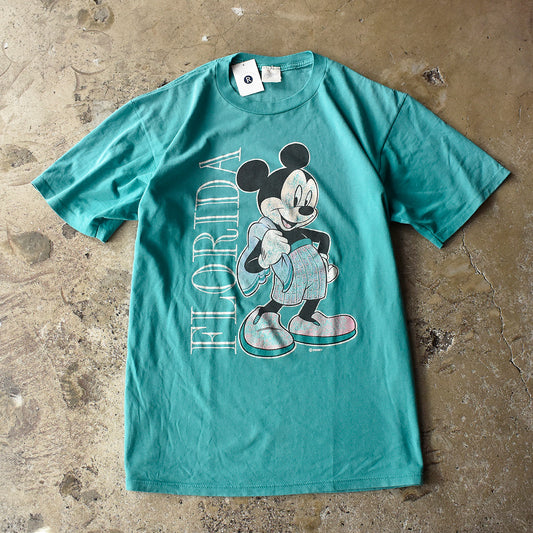 90's Disney “FLORIDA” Mickey キャラ Tシャツ USA製 250827H