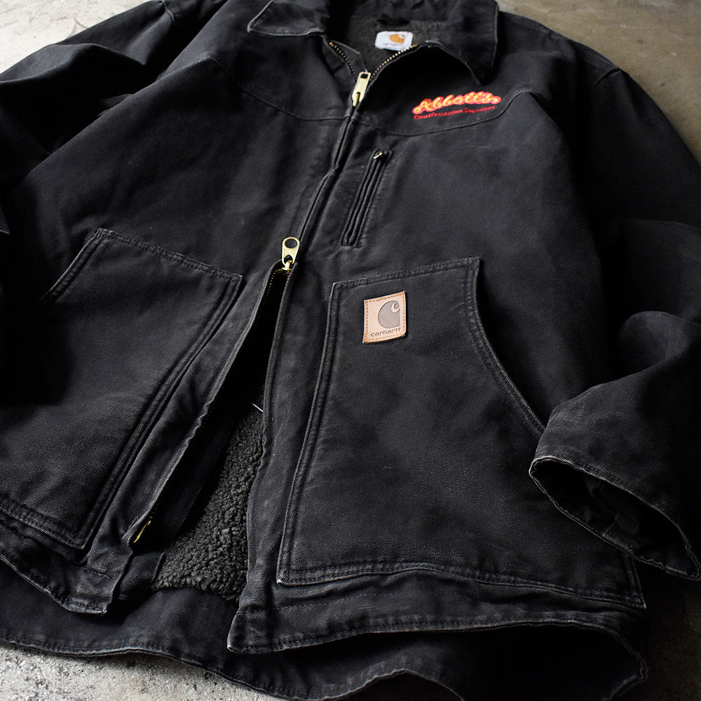 Y2K Carhartt 刺繍 サンドストーン リッジ ダックコート ボアライナー 231219H