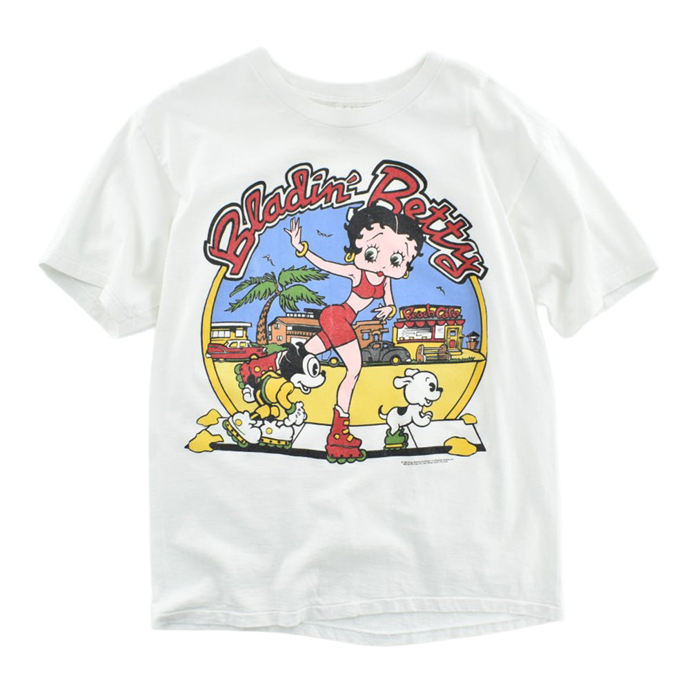 90's Betty Boop "Bladin' Betty" ローラーブレード キャラT USA製 260814H