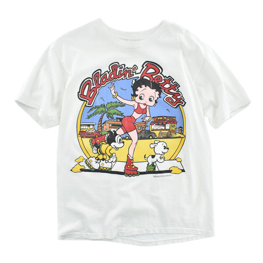 90's Betty Boop "Bladin' Betty" ローラーブレード キャラT USA製 260814H