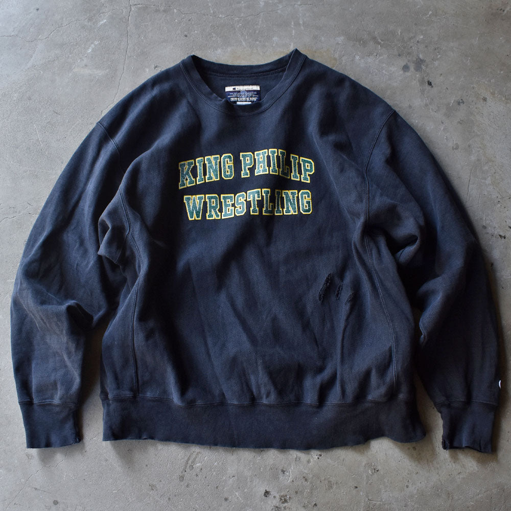 Y2K Champion “KING PHILIP WRESTLING” RWスウェット 231007