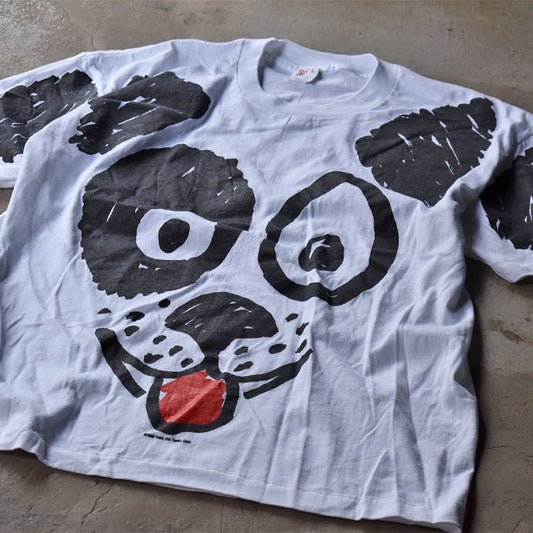 80’s HEF-T AOP! DOG アニマルプリント Tシャツ USA製 240428