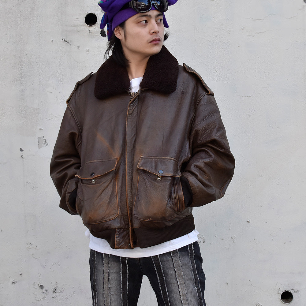 80's～ Adventure Bound Thinsulate G-1 Type フライトジャケット 240120H