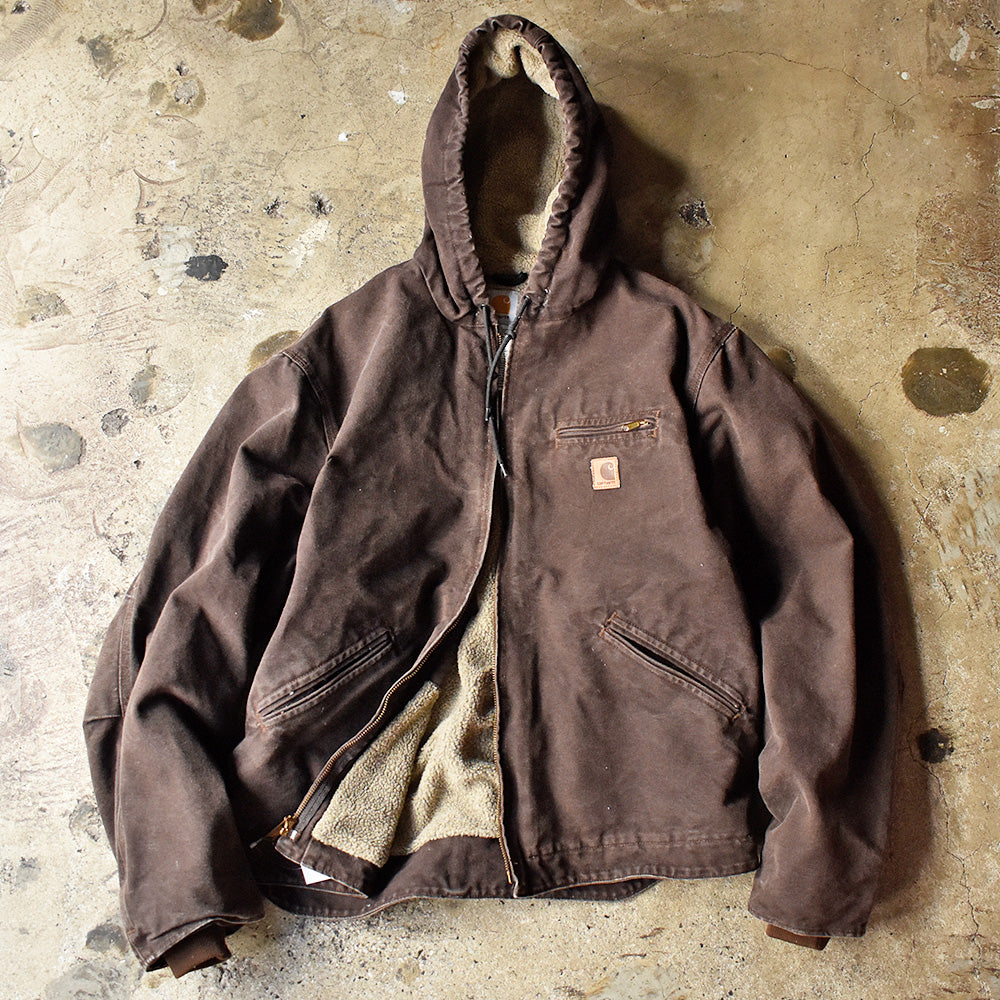 Y2K Carhartt フード付き デトロイトジャケット ボアライナー 240215H