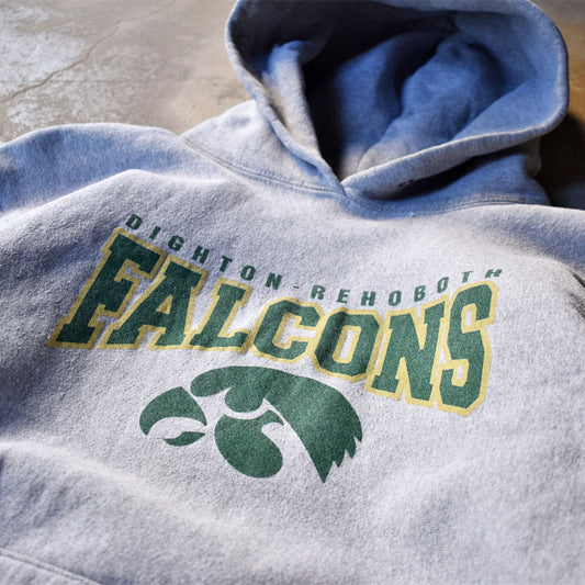 90’s EAGLE USA “DIGHTON REHOBOTH FALCONS” リバースタイプ パーカー USA製 230510