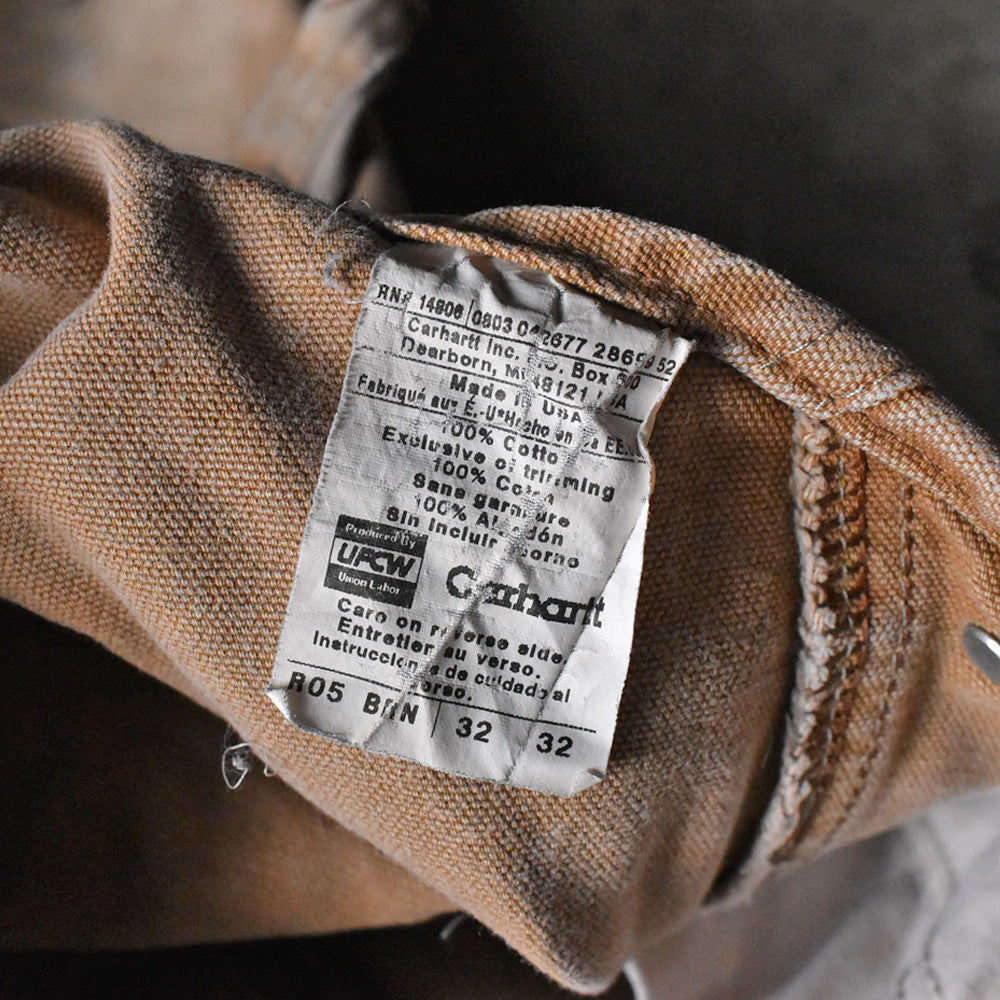 Y2K Carhartt ダブルニー！ サイドジップ ダック オーバーオール USA製 240521